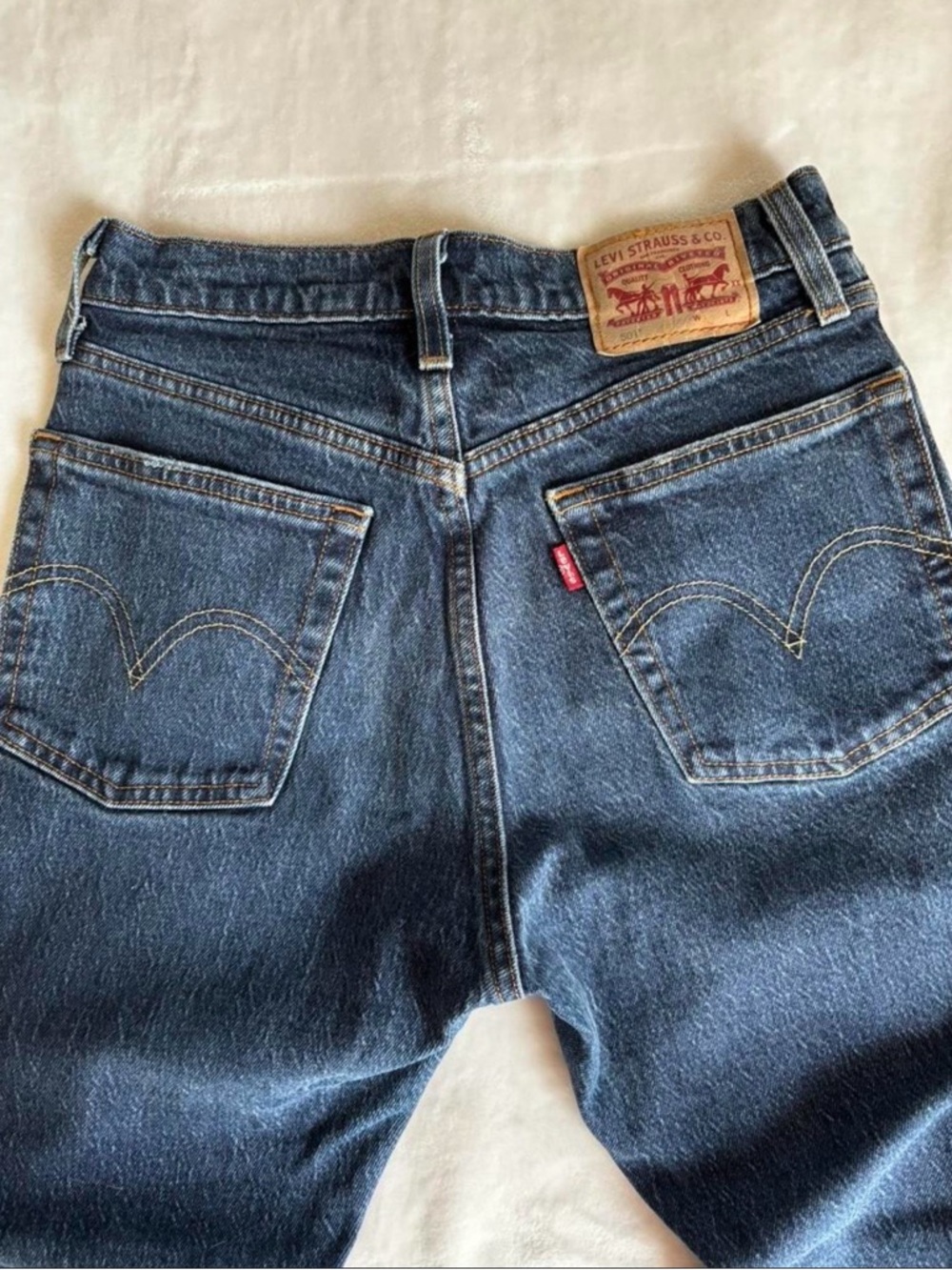 Levi's 501’s Dark Blue Denim Jeans